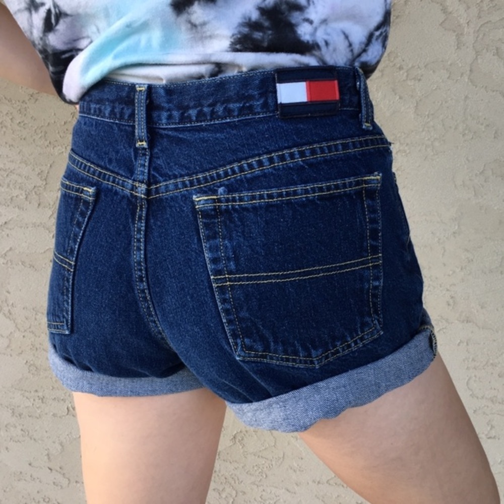 Vintage Tommy Hilfiger High Waisted Jean Shorts